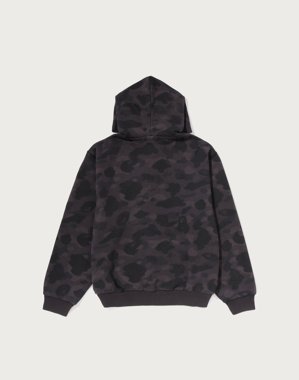 COLOR CAMO HEAVY WASHED CROPPED FIT ZIP HOODIE MENS