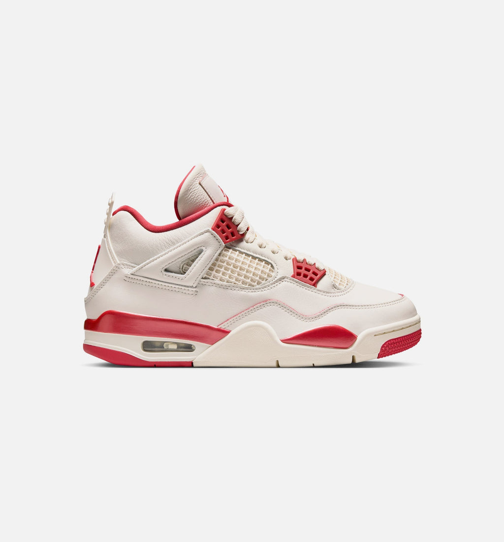 Air Jordan 4 Retro Valentine's Day Women's Lifestyle Shoes - Pale Ivory/Sierra Red/Tough Red