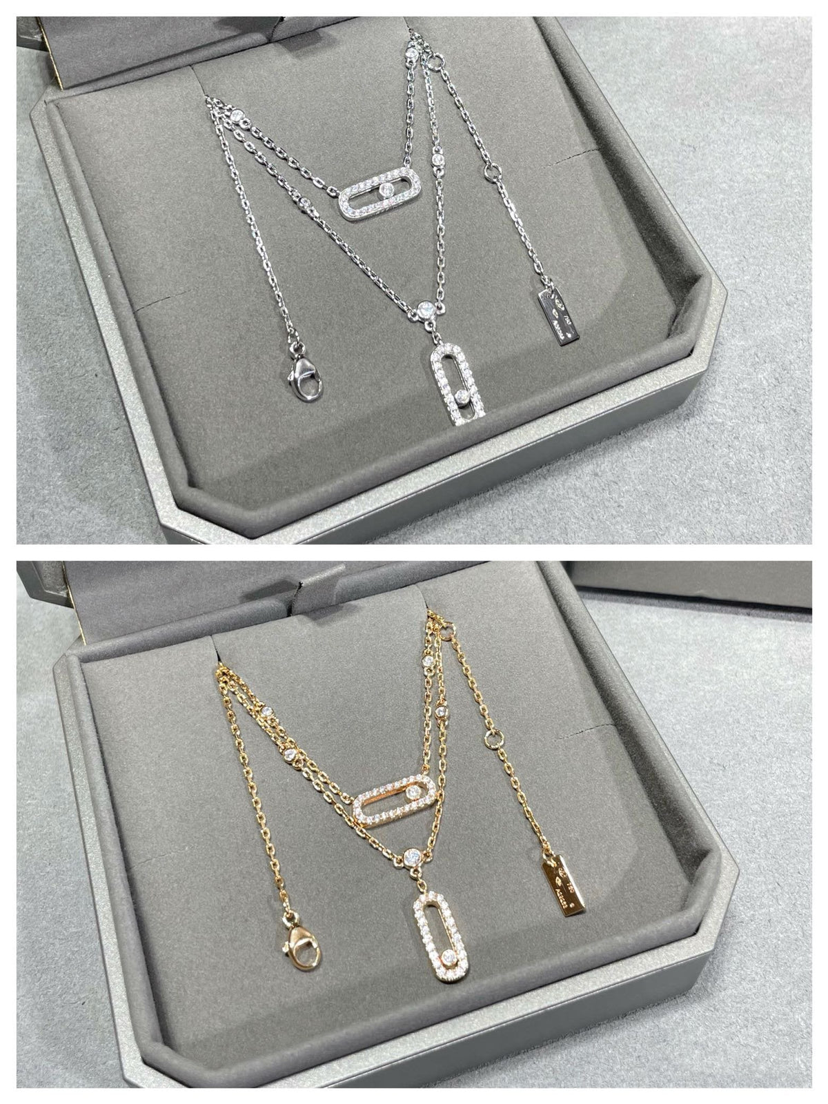 MESSIKA MOVE 2 ROW DIAMOND NECKLACE