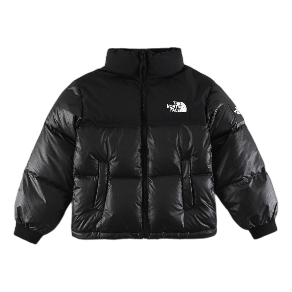 The North Face Nuptse Cropped Down Puffer Jacket - Black