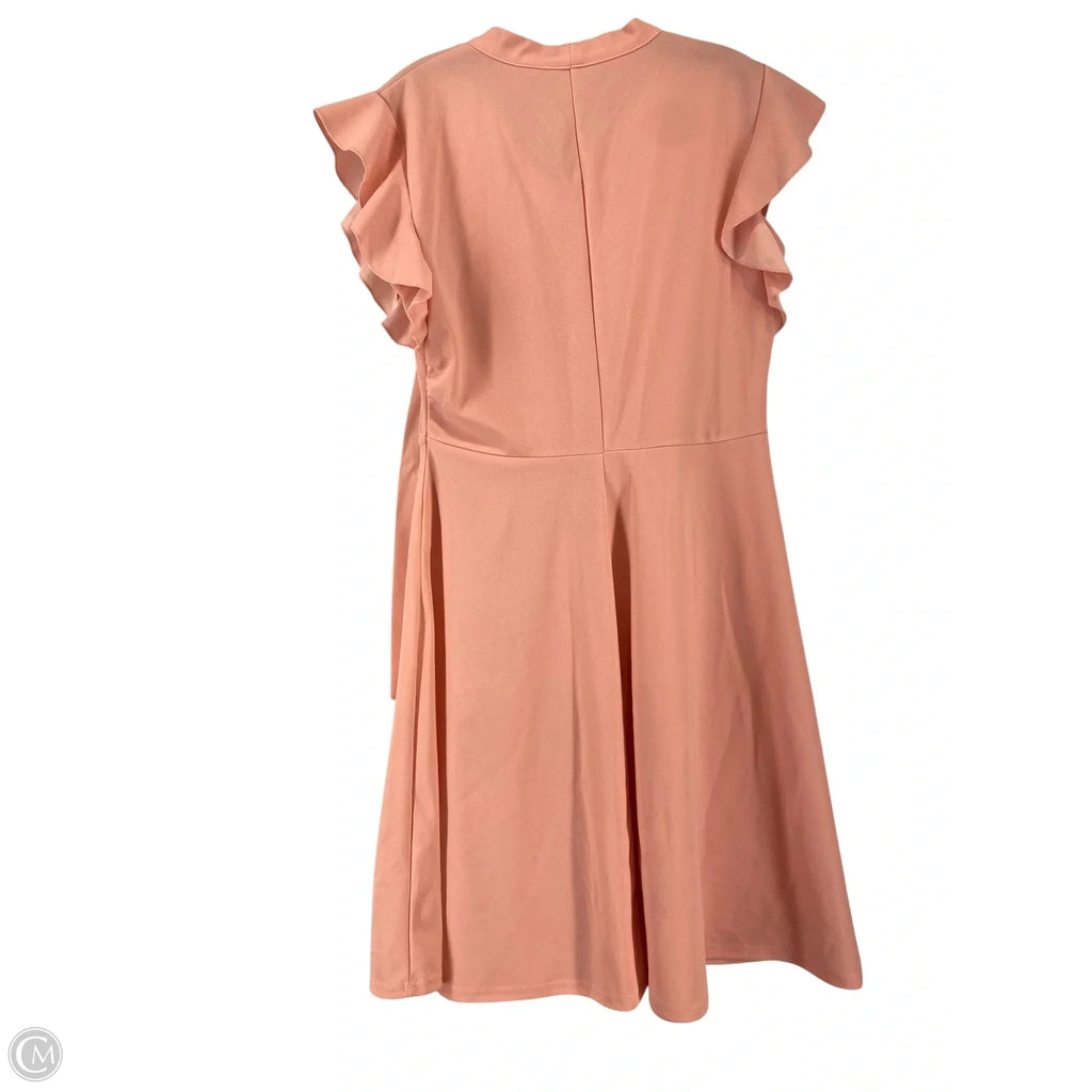Dress Casual Midi By Cmc In Pink, Size: L