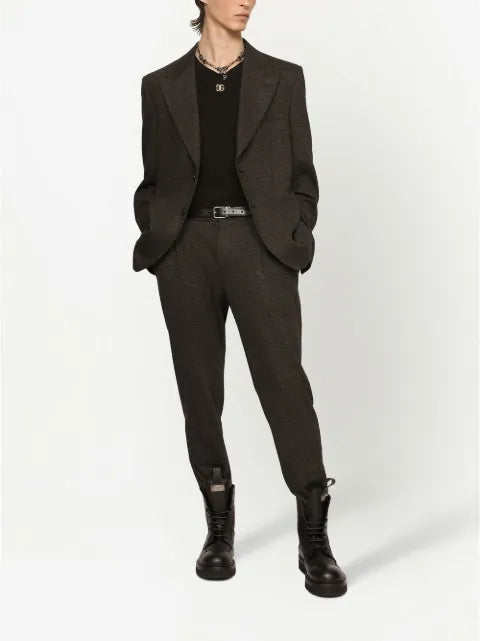 Dolce & Gabbana glen-plaid single-breasted blazer
