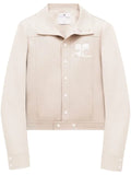 Courrèges chest logo-patch shirt jacket