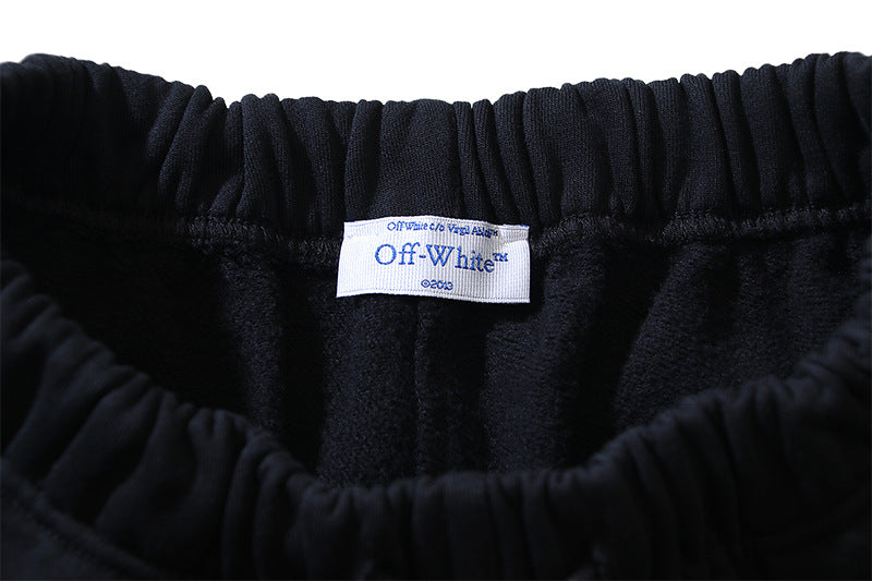 OFF-WHITE "OFF" Stencil Logo Cotton Sweatshorts