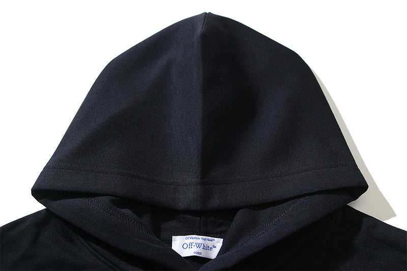 Off-White Brushstroke Arrow Hoodie – Classic Logo Back Print