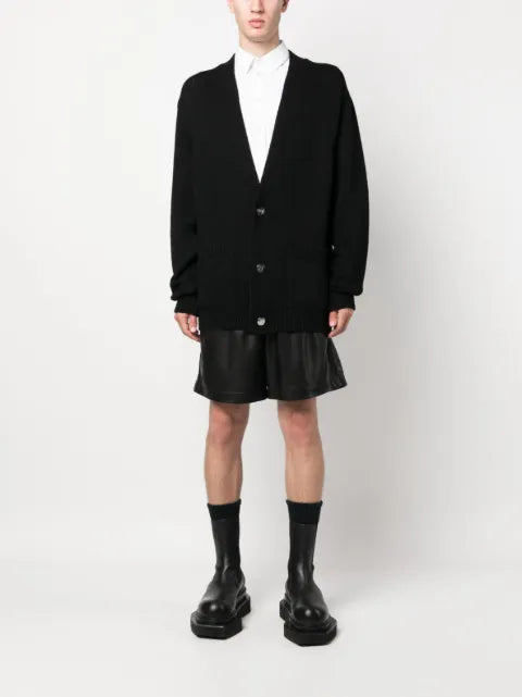 Balmain logo intarsia cardigan