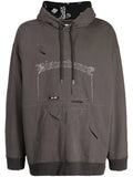 Children Of The Discordance logo-embroidered cotton hoodie