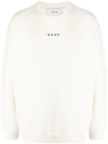 Róhe logo-print long-sleeved sweatshirt