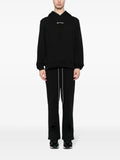 Mostly Heard Rarely Seen logo-embroidered cut-out hoodie