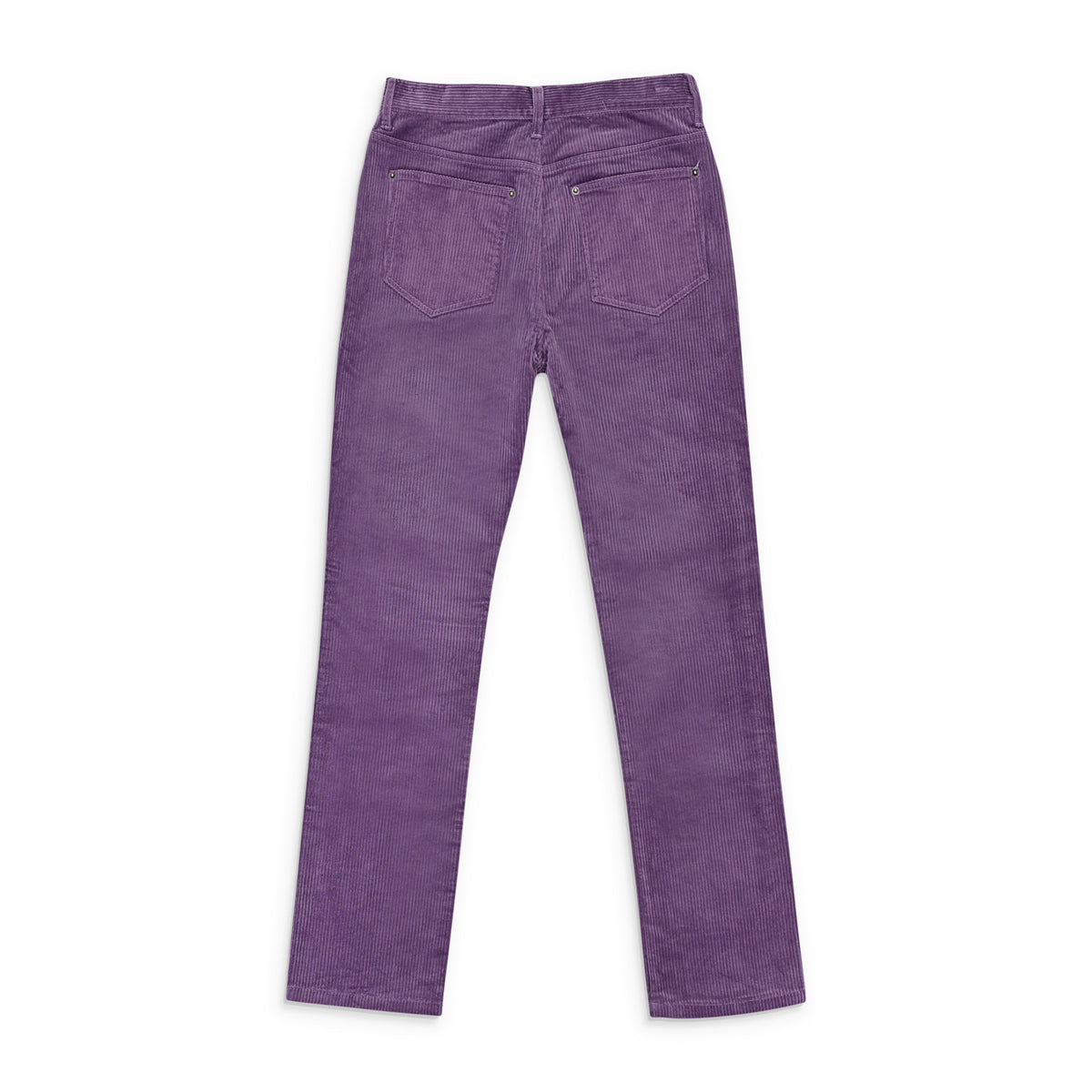 STRETCH CURDUROY PURPLE LACE-UP JEANS