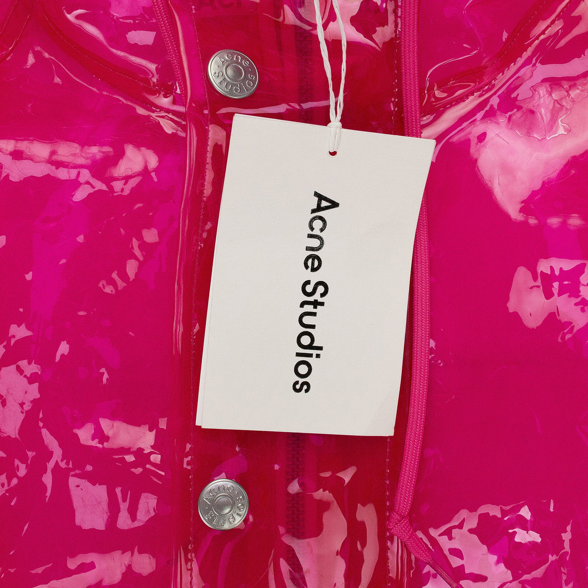 PINK HOODED TRANSPARENT RAINCOAT