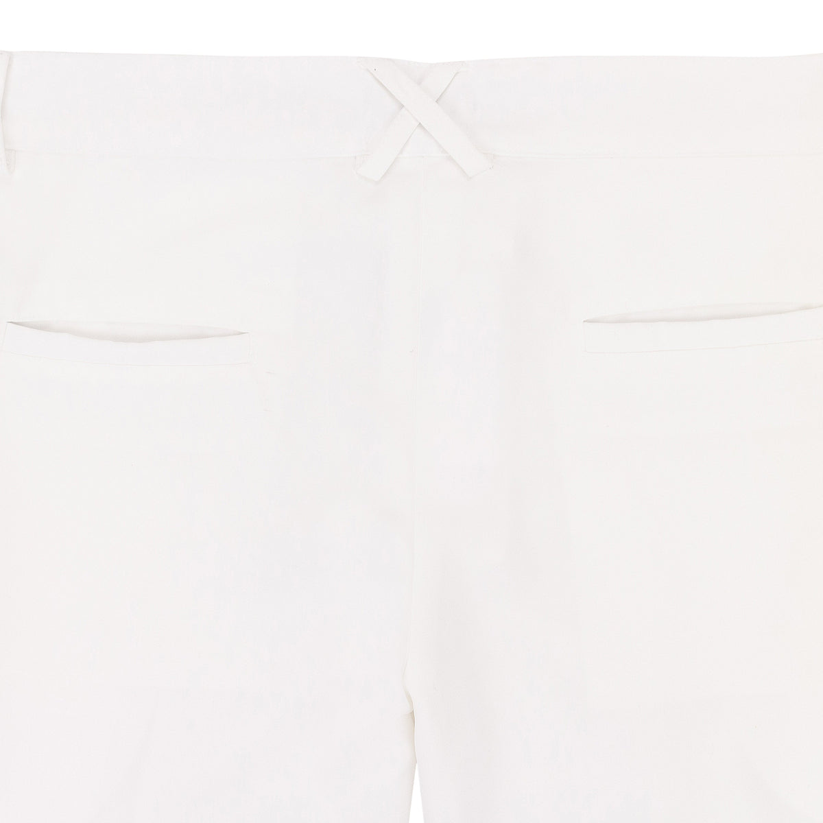 WHITE LOW WAISTED TROUSERS