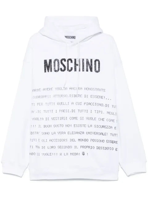 Moschino text-print hoodie
