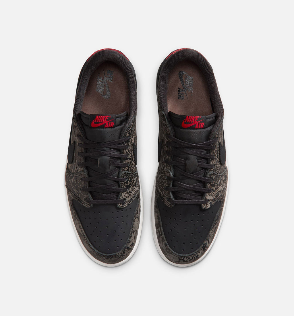 Air Jordan 1 Retro Low OG Mens Lifestyle Shoe - Black/Varsity Red/Summit White