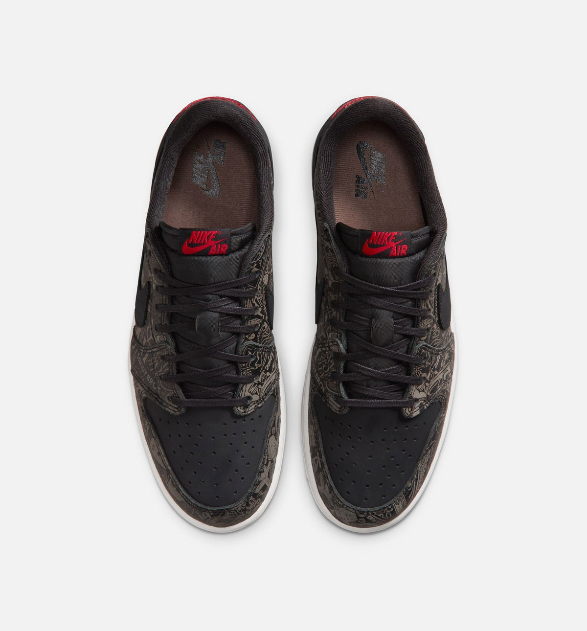 Air Jordan 1 Retro Low OG Mens Lifestyle Shoe - Black/Varsity Red/Summit White
