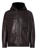 Yves Salomon hooded shearling jacket