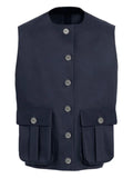 Barrie button-fastening pocket rain jacket