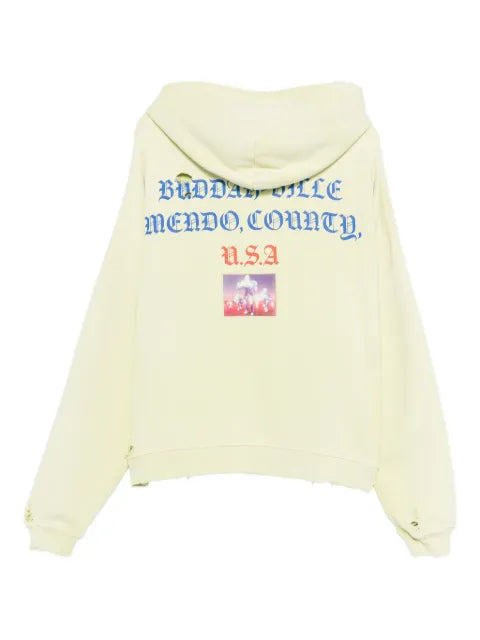 Paly distressed-effect hoodie