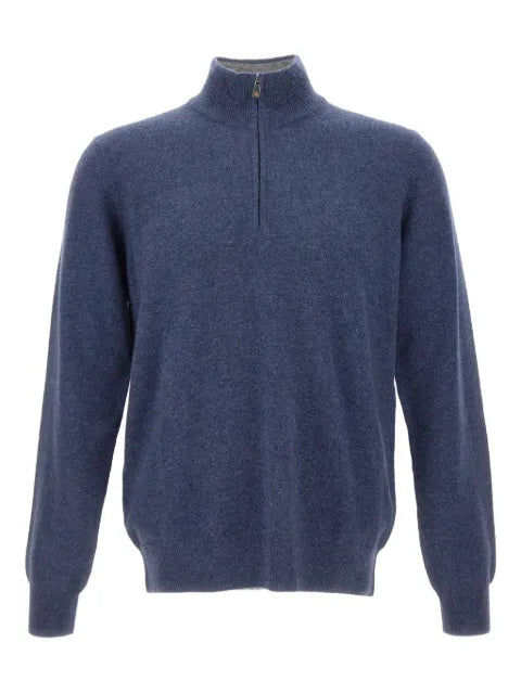 Della Ciana half-zip stand-up-collar sweater