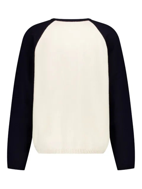 We11done two-tone design sweater