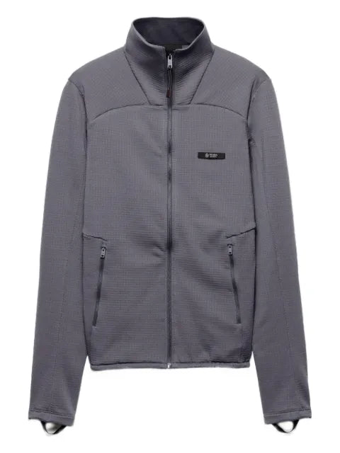 Prada logo-patch zip-fastening jacket