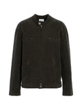 Barrie suede effect zip jacket