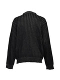 BREATH ribbed patch-pocket cardigan