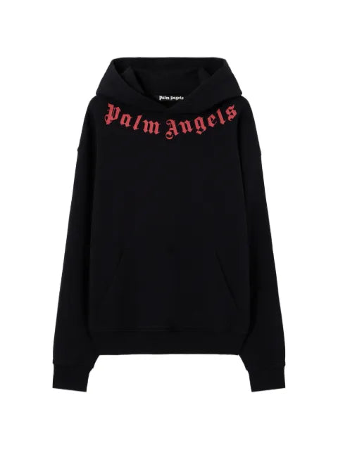 Palm Angels neck logo hoodie