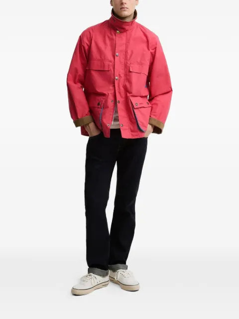 Barbour x Paul Smith contrast-collar jacket