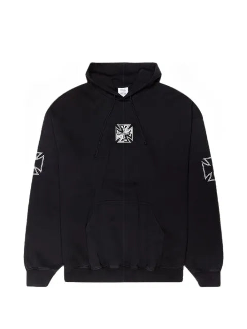 VETEMENTS Triple Biker Cross hoodie