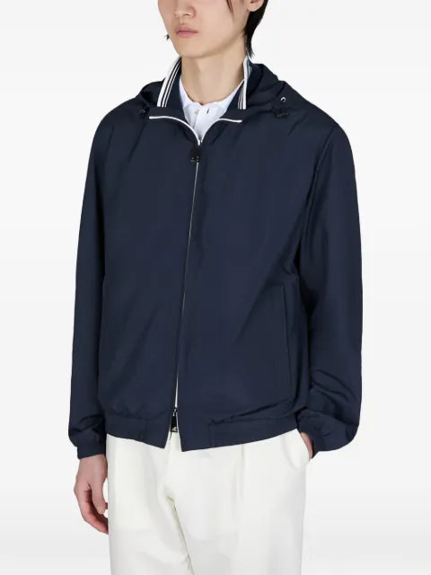 Paul & Shark hooded microfiber jacket