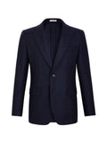 FURSAC herringbone-pattern wool blazer