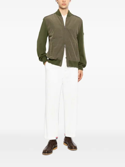 BOSS contrast-sleeve bomber jacket