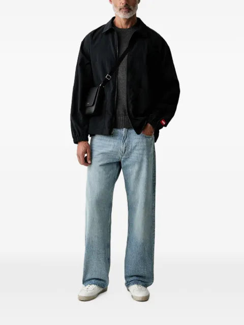 Hackett London logo-embroidered ribbed-trim sweater