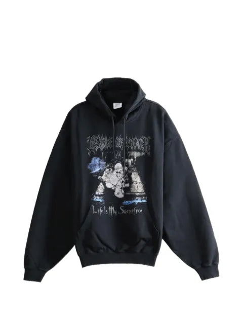 VETEMENTS graphic-print drawstring hoodie