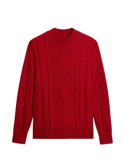 Woolrich cable-knit mock-neck sweater