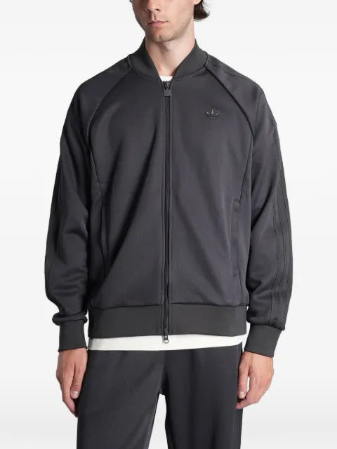 adidas logo-embroidered track jacket