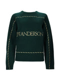 JW Anderson logo-embroidered wool sweater