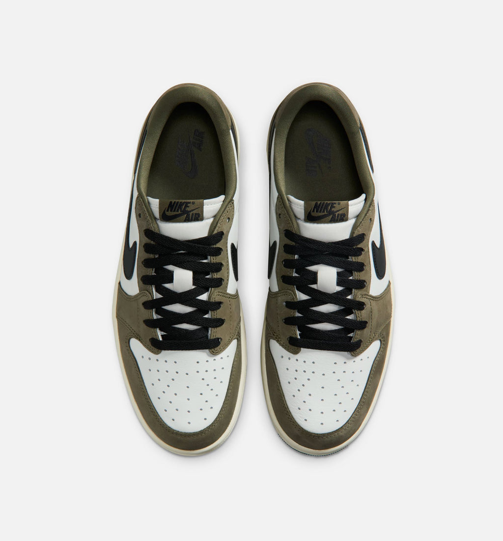 Air Jordan 1 Low OG Medium Olive And Summit White Men's Lifestyle Shoe - Medium Olive/Black/Summit White/Sail
