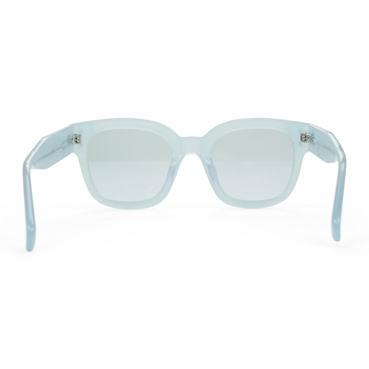 Pearl/Blue Classic Logo Sunglasses