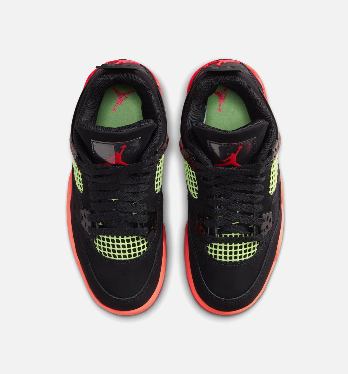 Air Jordan 4 Retro Black Infrared 23 Grade School Shoes - Black Infrared 23 Bright Mango