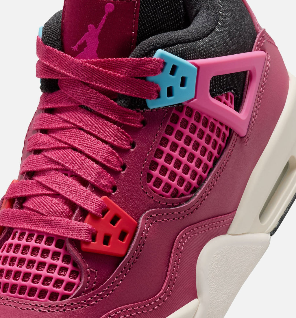 Air Jordan 4 Retro She's a Star Grade School – Sweet Beet/Desert Pink/Off Noir/Chalk