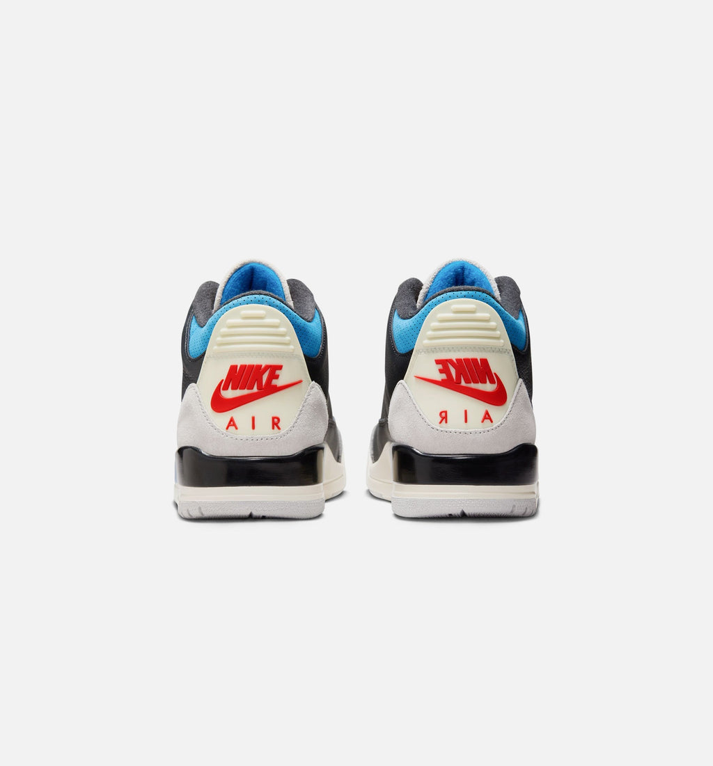 Air Jordan 3 Retro OG Rare Air – Men's Lifestyle Shoe in Black/Chile Red/Neutral Grey