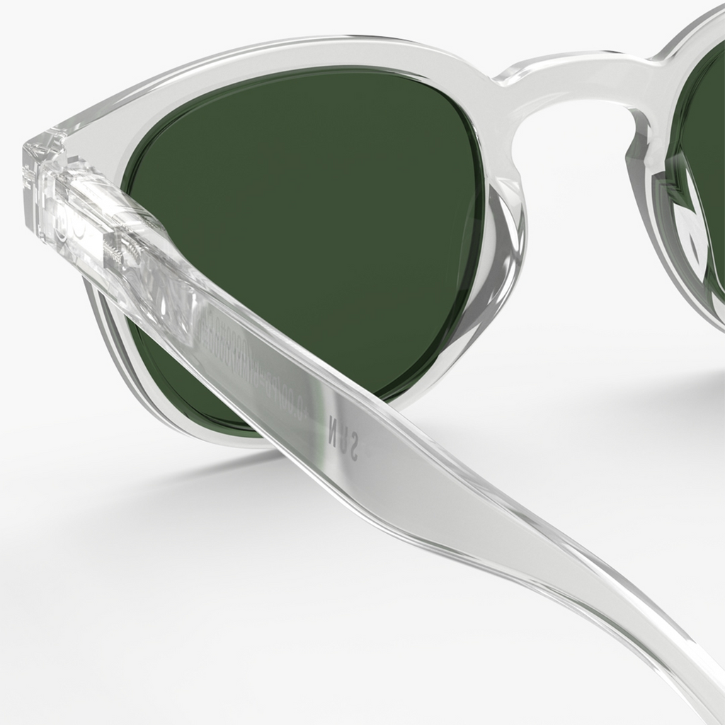 Izipizi Sun Glasses #C: Crystal Polarized  Green Lenses
