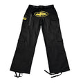 Corteiz Alcatraz Cargo Pants – Black Yellow Print
