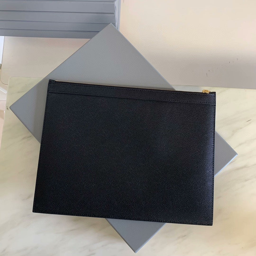 Dog print clutch