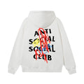 Anti Social Social Club Multicolor Scribble Graffiti White Hoodie