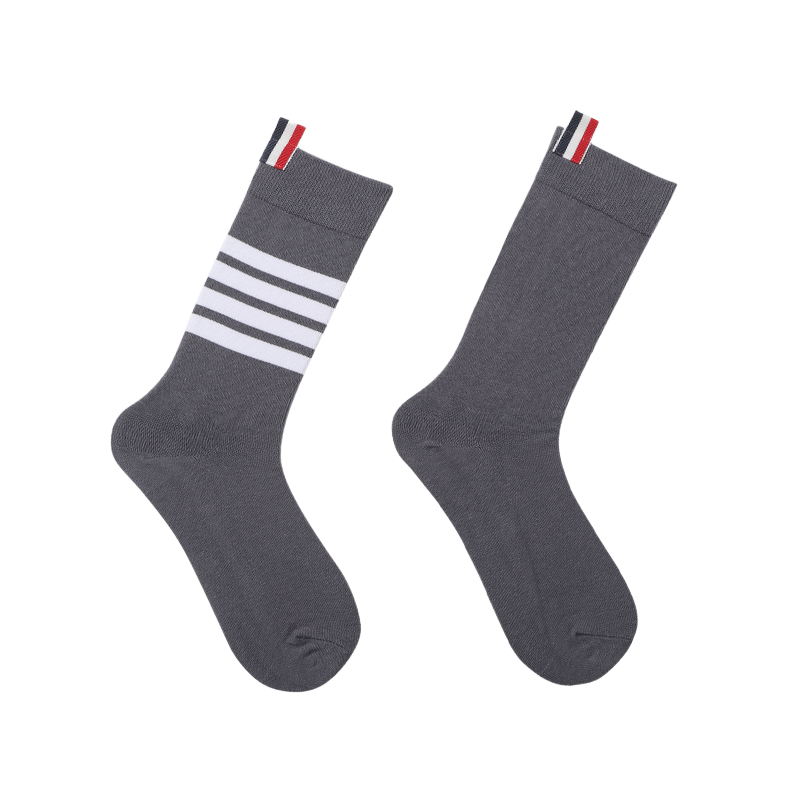 Classic 4-bar cotton socks