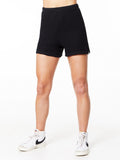 WAFFLE ROLL SWEATSHORT