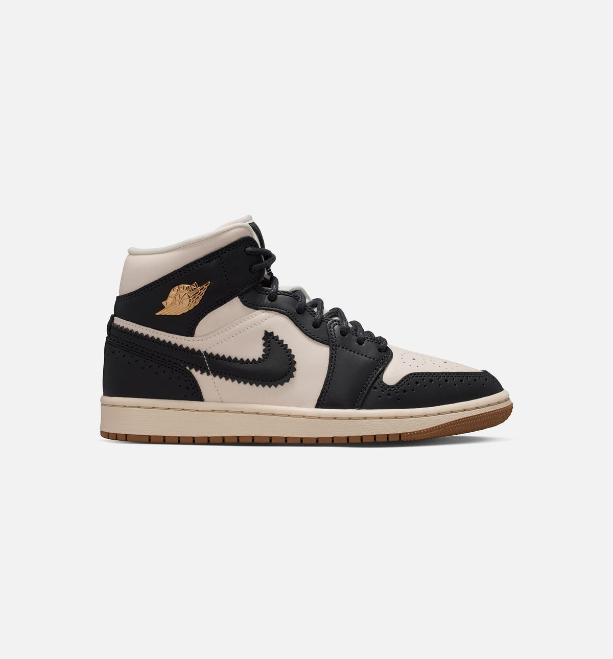 Air Jordan 1 Mid SE Womens Lifestyle Shoe - Off-Noir/Chalk/Pearl White